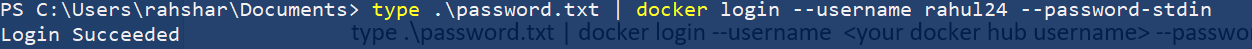 Docker Login Secure