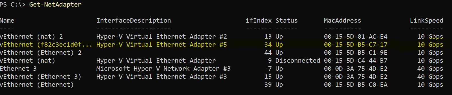 Docker Network Adapters